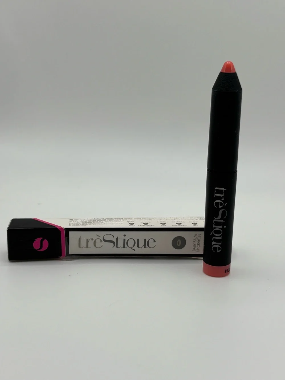 treStiQue Baby Balm Lip Crayon Pink Champagne Mini Lip Balm Crayon New